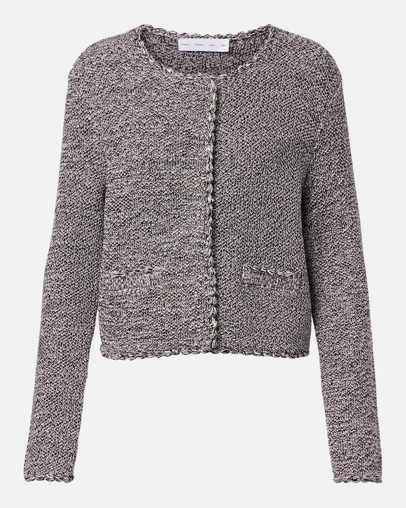 Proenza Schouler White Label Jacke Nidia aus Baumwolle Grau
