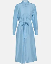 Dorothee Schumacher Midikleid Heritage Ease aus Seide Blau