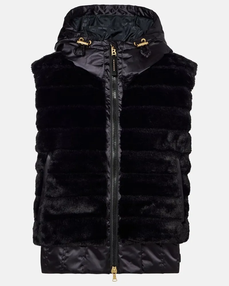 Bogner Skijacke Yumi aus Faux Fur Schwarz