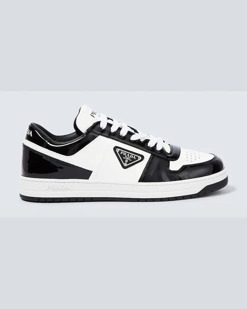 Prada Sneakers Downtown aus Leder Weiß
