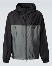 Prada Jacke aus Re-Nylon Schwarz