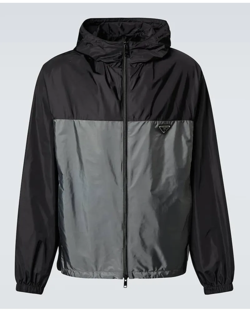 Prada Jacke aus Re-Nylon Schwarz