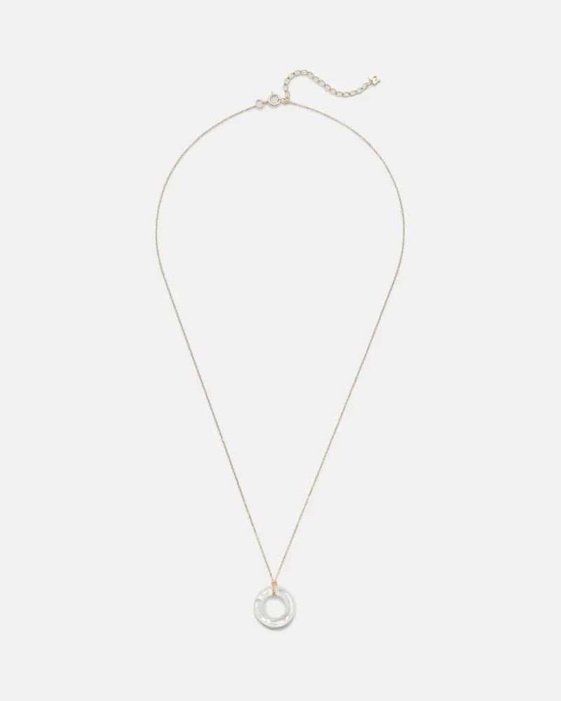MATEO Halskette aus 14kt Gelbgold mit Perlmutt Gold