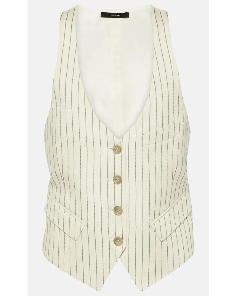 Tom Ford Weste aus einem Wollgemisch Beige