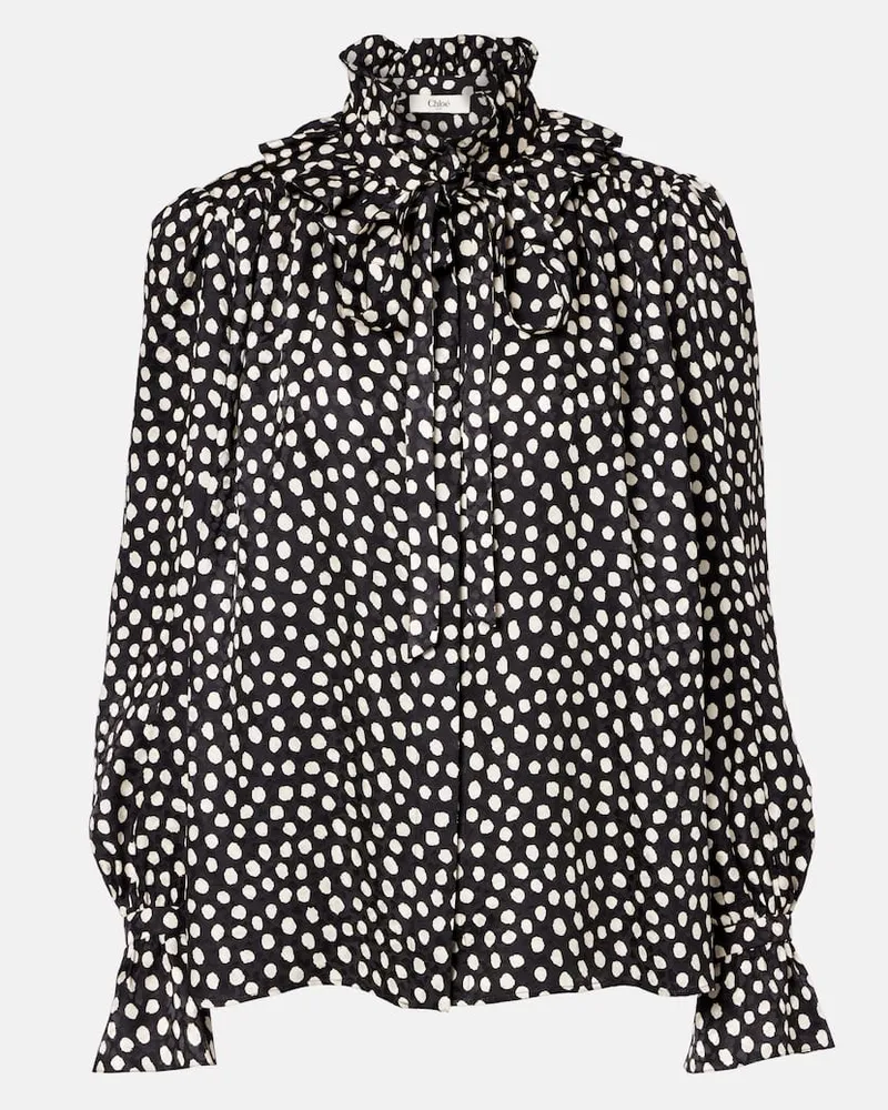 Chloé Chloé Bluse aus Seide Schwarz