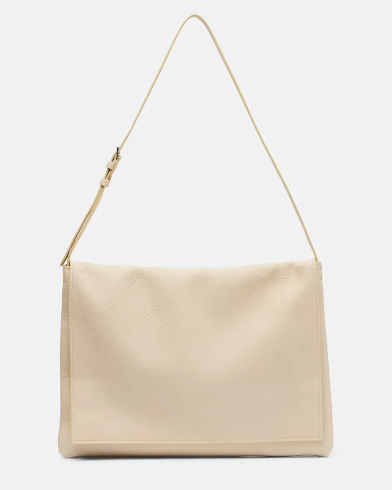 The Row Schultertasche Nan aus Leder Beige