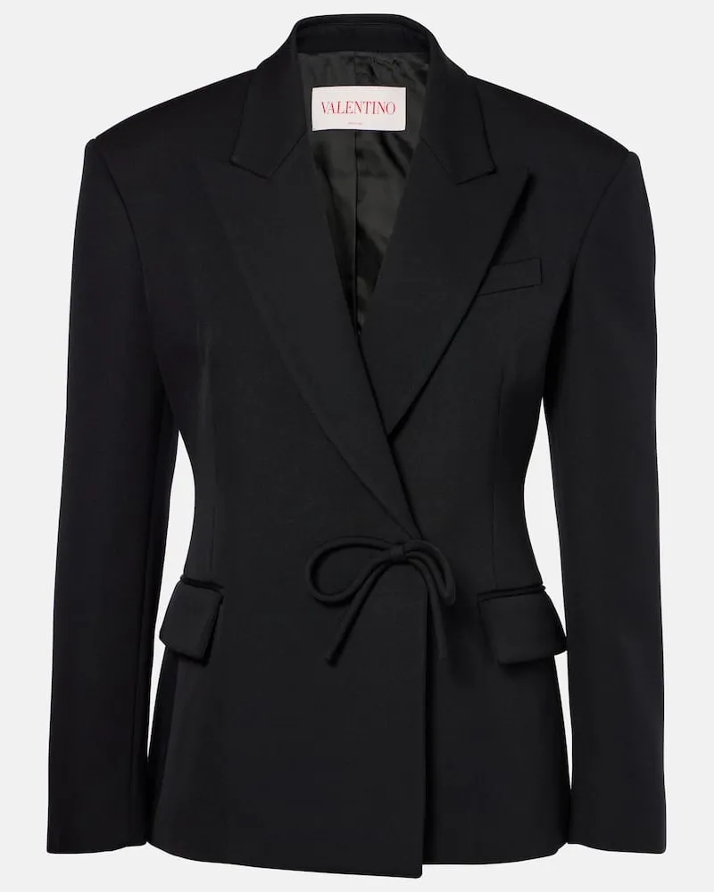 Valentino Garavani Blazer aus Schurwolle Schwarz