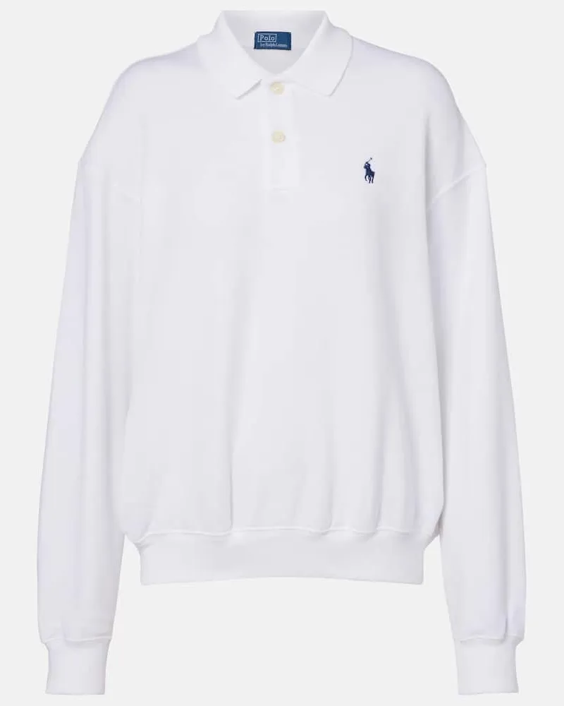 Ralph Lauren Polopullover aus einem Baumwollgemisch Weiß