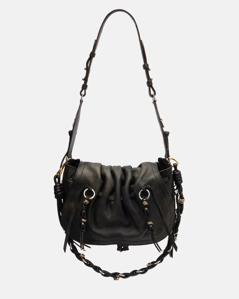 Isabel Marant Schultertasche Bolton aus Leder Braun
