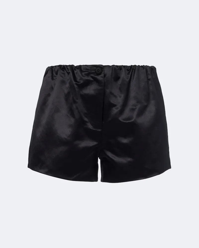 Posse Shorts Verity aus Satin Schwarz
