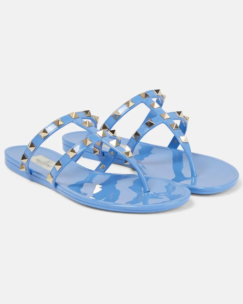 Valentino Garavani Sandalen Rockstud Blau