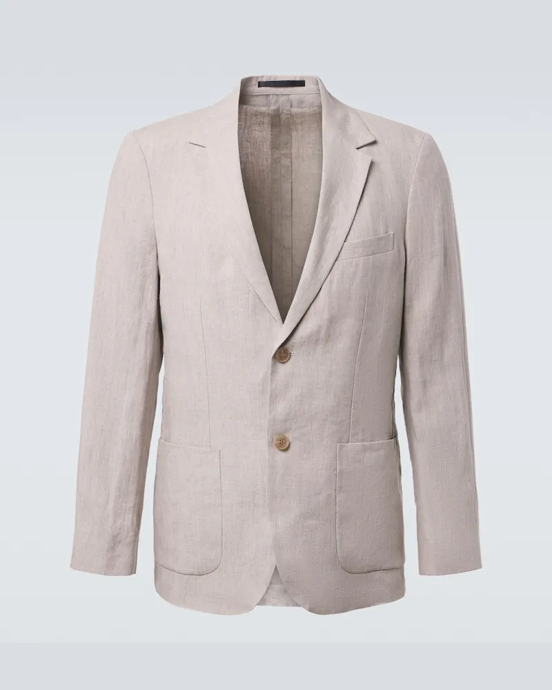 Sunspel Blazer aus Leinen Beige