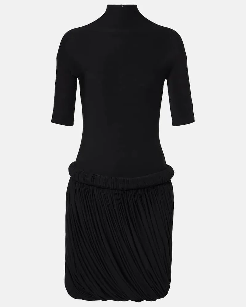 Alaïa Alaïa Midikleid aus Jersey Schwarz
