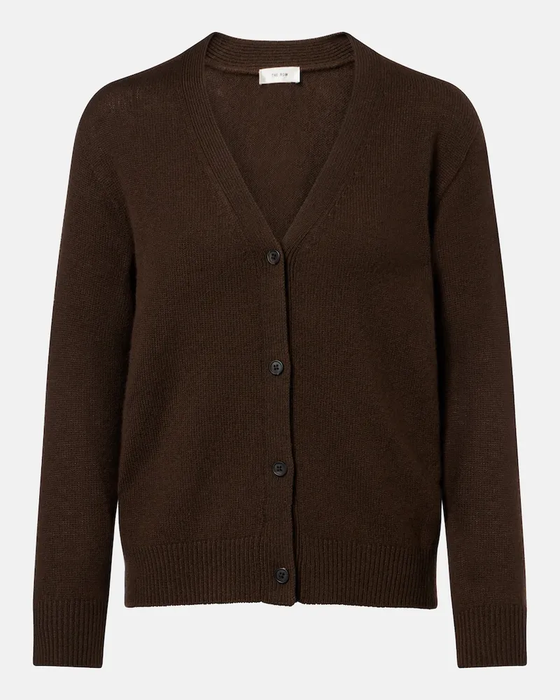 The Row Cardigan Ovida aus Kaschmir Braun