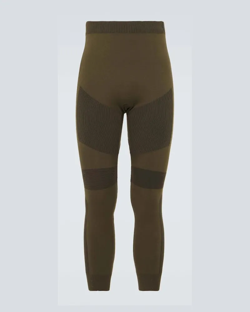 Loro Piana Leggings aus einem Seidengemisch Grün