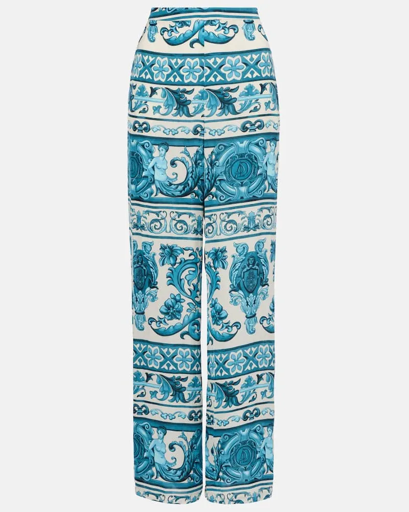 Adriana Degreas Weite Hose Blau