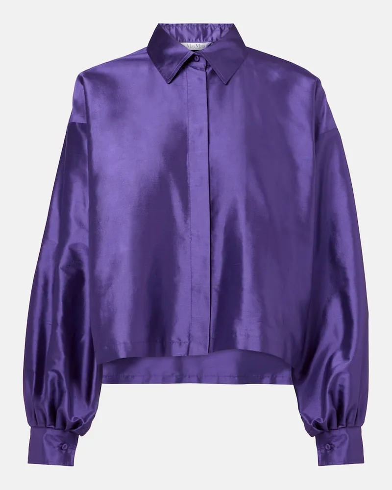 Max Mara Hemd Scalata aus Seide Lila