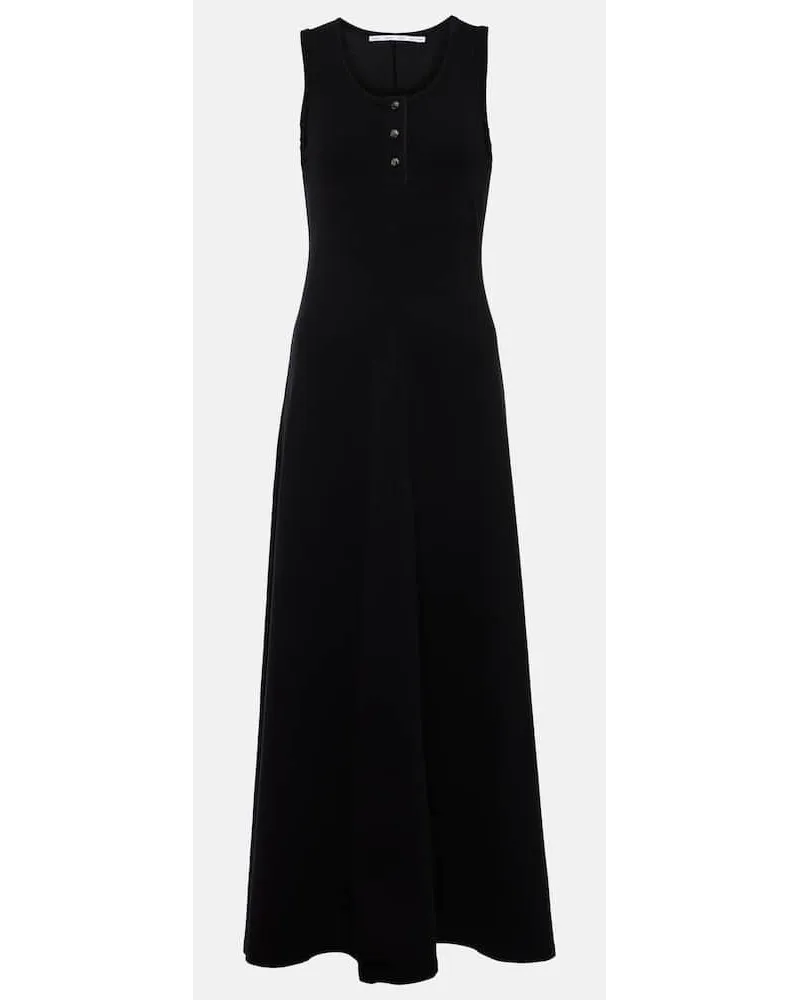 Proenza Schouler White Label Maxikleid Rey aus Jersey Schwarz