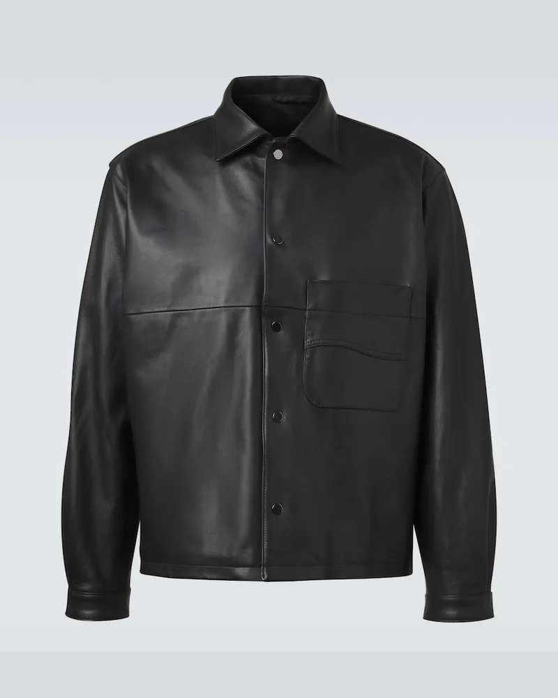 Stoffa Stòffa Lederjacke Schwarz