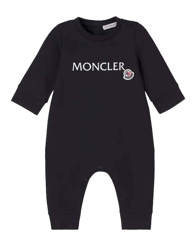 Moncler Baby Spieler aus einem Baumwollgemisch Blau