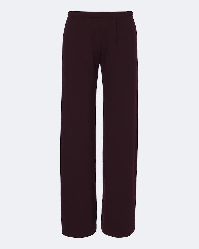 Citizens of humanity Gerade Hose Nora aus Fleece Burgunderrot
