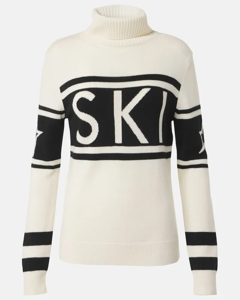 Perfect Moment Skipullover Schild aus Wolle Weiã