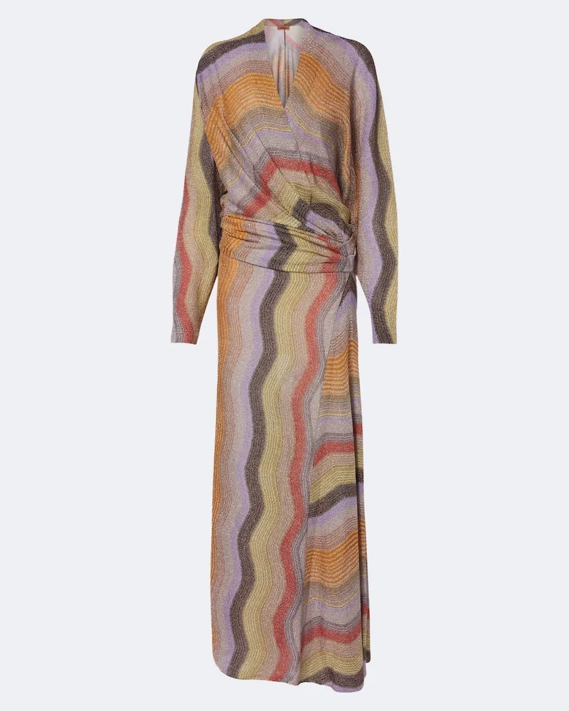 Missoni Robe aus Häkelstrick Multicolor