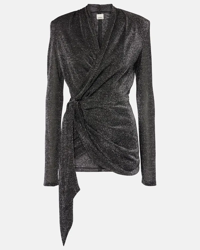 Isabel Marant Wickeltop Cinay Schwarz