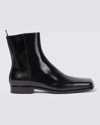 Prada Ankle Boots aus Leder Schwarz