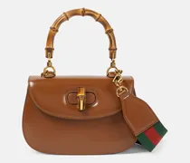 Henkeltasche Gucci Bamboo 1947 Small aus Leder