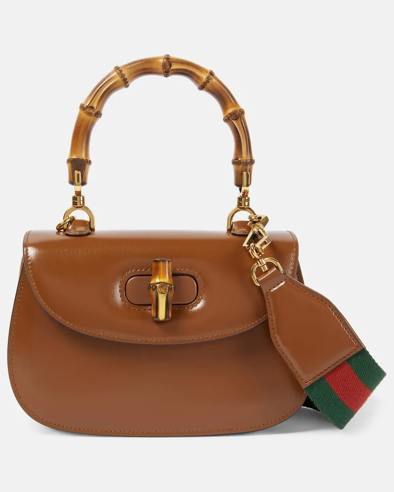 Gucci Henkeltasche Gucci Bamboo 1947 Small Braun