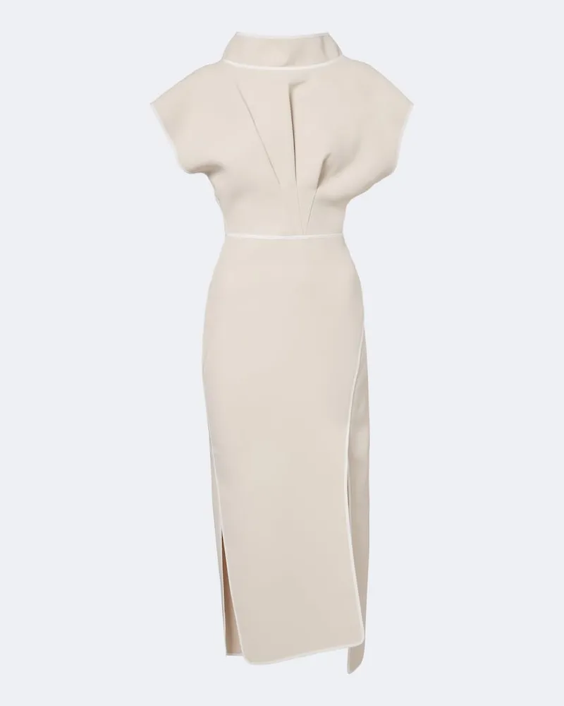 Maticevski Midikleid Pageant Beige
