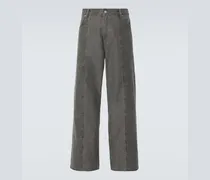 High-Rise Wide-Leg Jeans Fatigue Cut