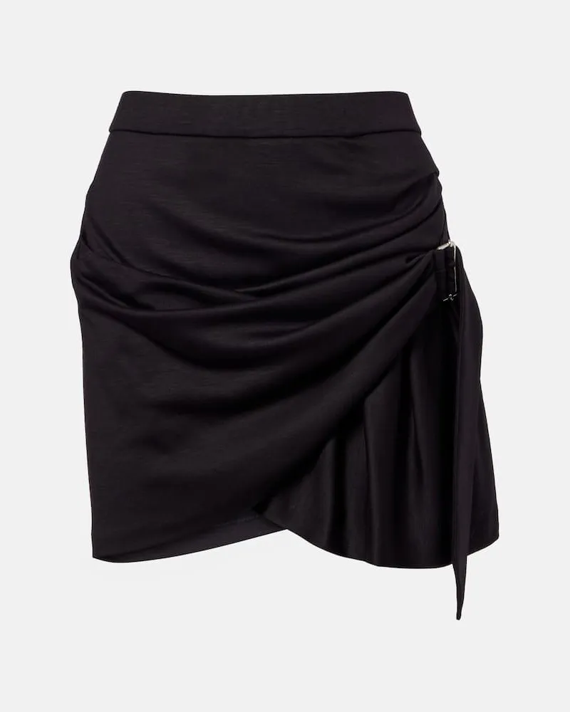 Isabel Marant Minirock Rosaria aus Schurwolle Schwarz
