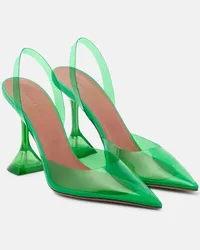 Amina Muaddi Slingback-Pumps Holli Glass Gruen