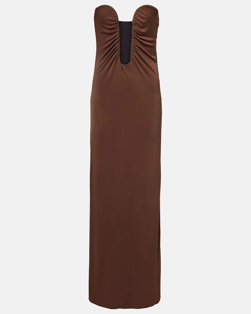 Adriana Degreas Maxikleid Braun