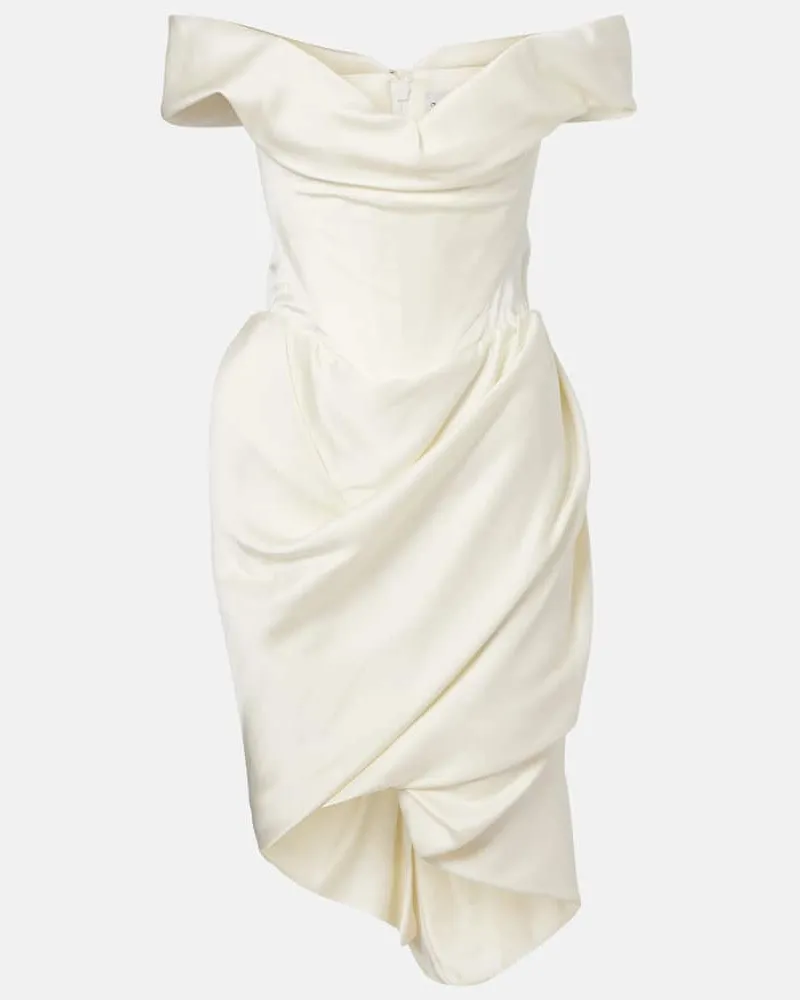 Vivienne Westwood Minikleid Nova Cora aus Satin Weiß