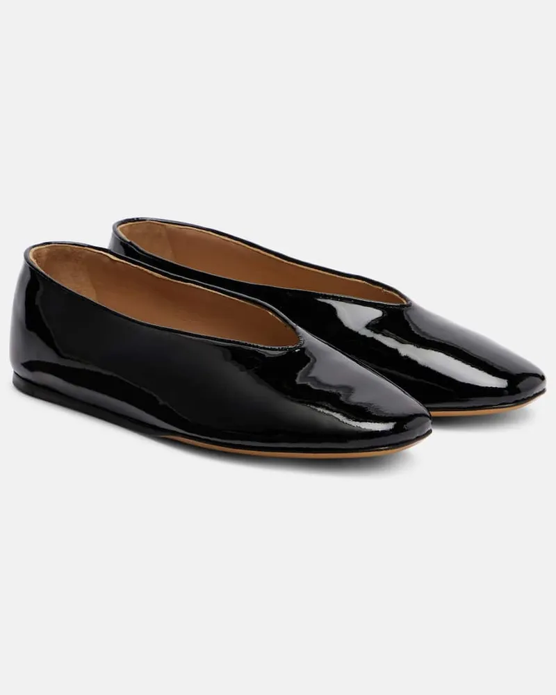 Le Monde Béryl Le Monde Béryl Ballerinas Regency aus Lackleder Schwarz