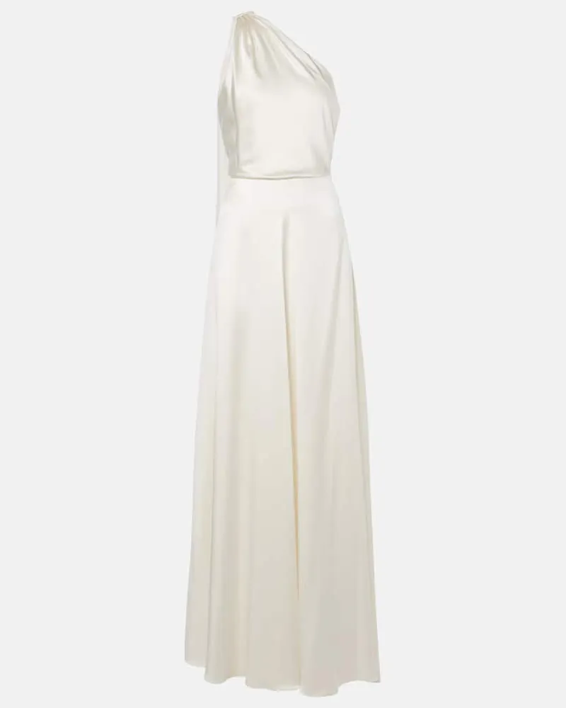 Max Mara Bridal Robe Pamela aus Seidensatin Weiß