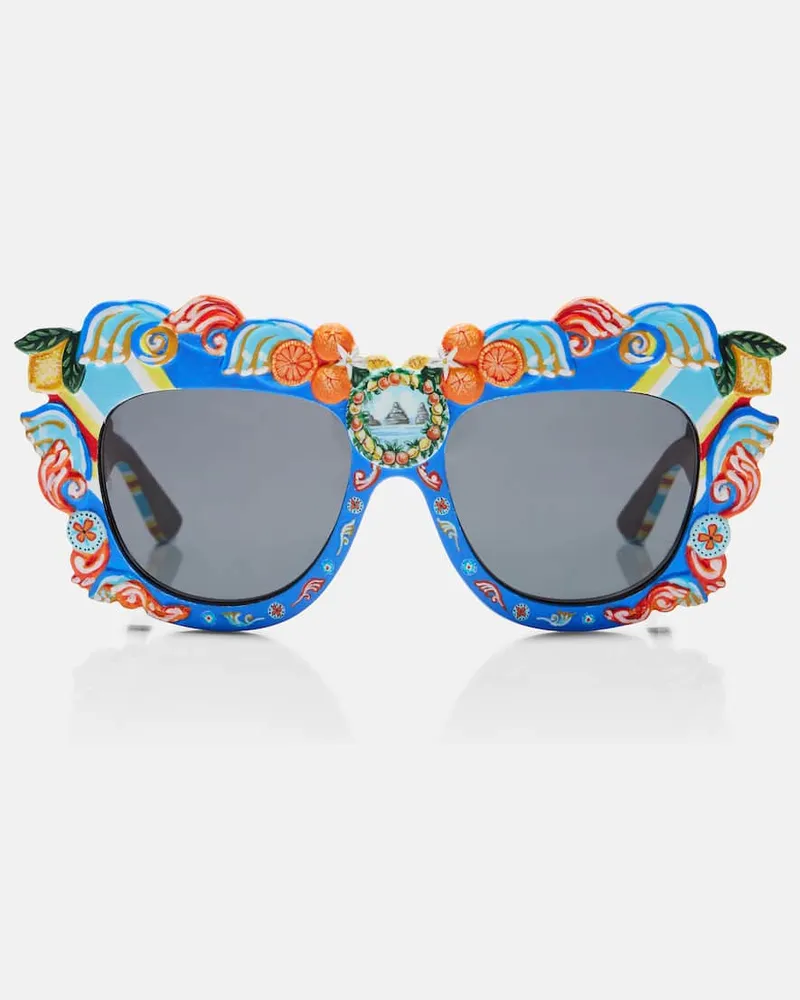 Dolce & Gabbana Verzierte Sonnenbrille Taormina DG Multicolor