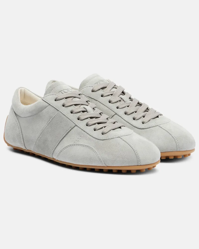 TOD'S Sneakers aus Veloursleder Grau