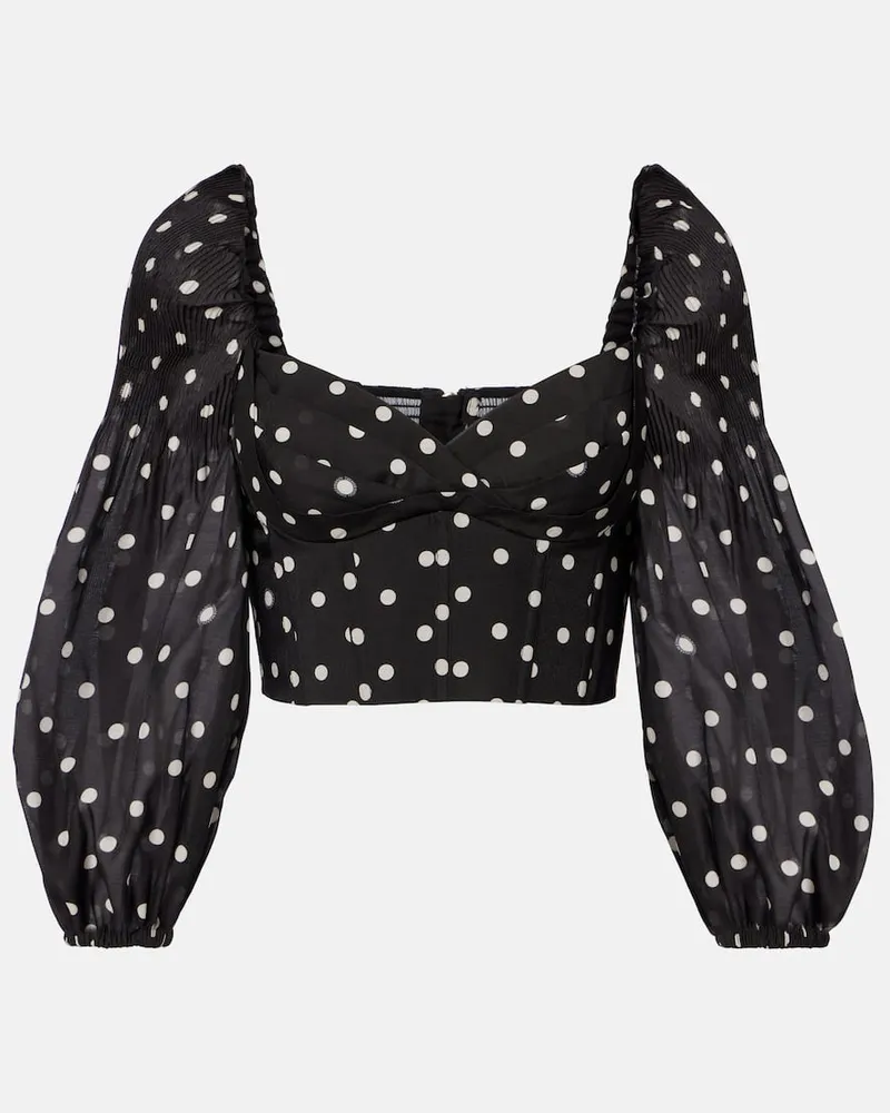 Zimmermann Cropped-Top Schwarz