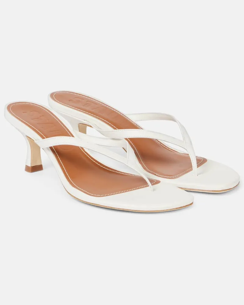 STAUD Sandalen Freja aus Leder Weiß