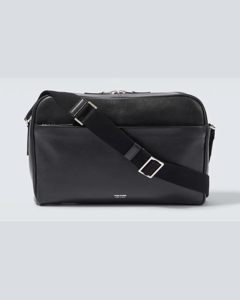 Tom Ford Messenger Bag aus Leder Schwarz