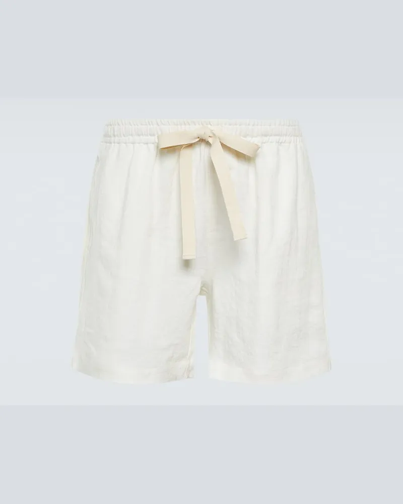 COMMAS Shorts aus Leinen Weiß