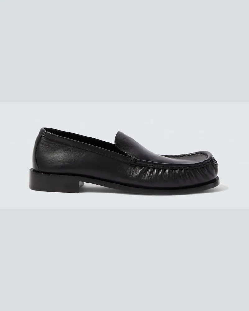 Dries van Noten Loafers aus Leder Schwarz
