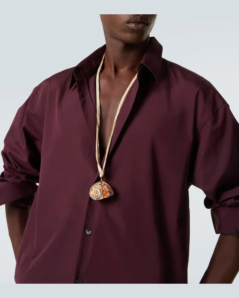 Dries van Noten Halskette Beige