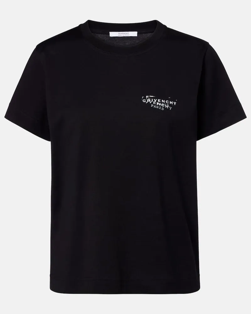 Givenchy T-Shirt aus Baumwoll-Jersey Schwarz