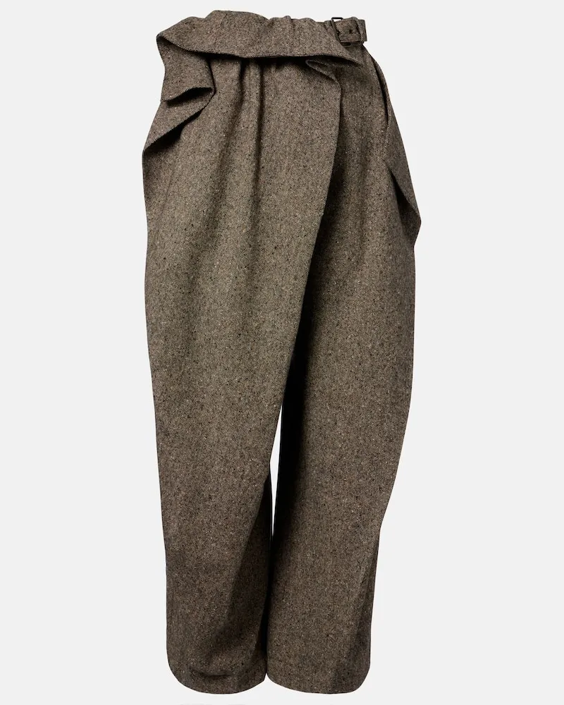 J.W.Anderson Weite Hose aus Wolle Braun