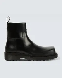 Bottega Veneta Ankle Boots aus Leder Schwarz